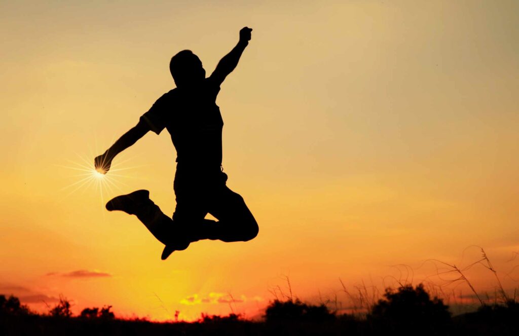 Man happy after receiving Fountain of Youth IV Drip
