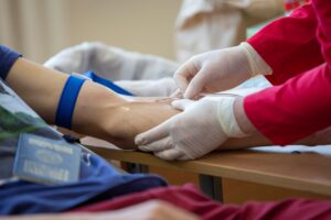 a man getting a b12 shot