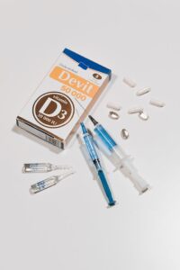 injections and tablets on a table