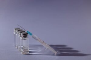 a syringe filled with b12 liquid